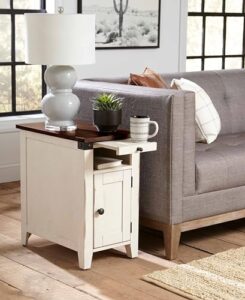 martin furniture dakota table, white