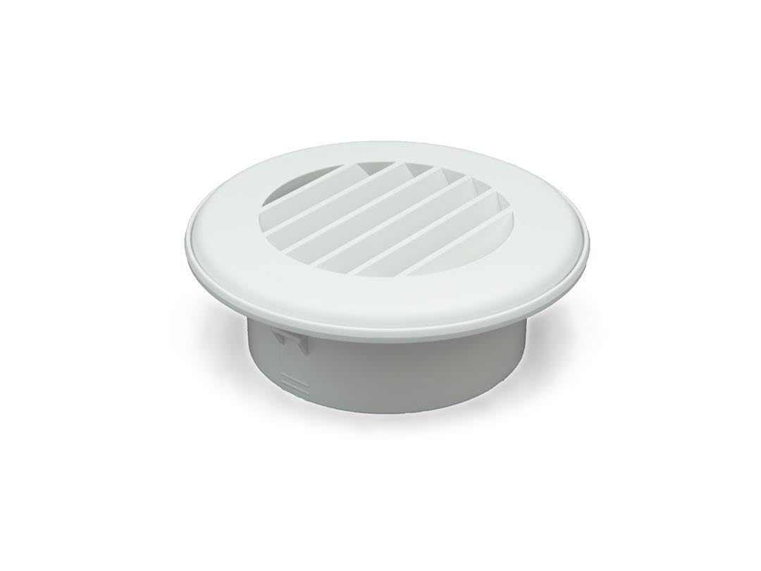 THETFORD 94264 Thermovent Ducted Heat Vent 4", Polar White
