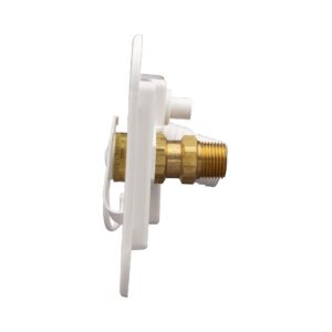 THETFORD RV Camper City/Gravity Water Hatch with Brass Check Valve Polar White PN 94224