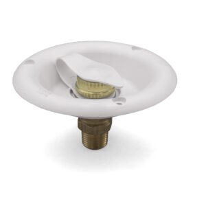 THETFORD RV Camper City Water Inlet Fill Dish with Brass Check Valve Polar White PN 94218