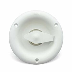 THETFORD RV Camper City Water Inlet Fill Dish with Brass Check Valve Polar White PN 94218