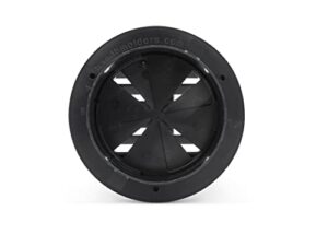 thetford thermovent 4 inch ducted heat vent with damper black pn 94268