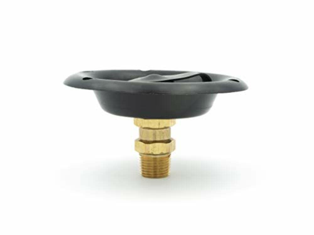 THETFORD|B&B Molders RV Replacement Parts and Accessories Camper City Water Inlet Fill Dish with Brass Check Valve Black PN 94219