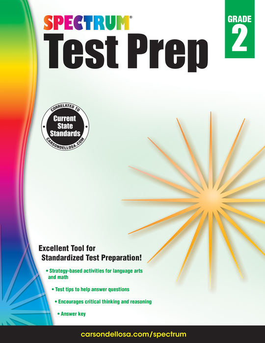 Spectrum | Test Prep Workbook | Grade 2, Printable