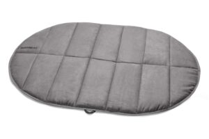 ruffwear, highlands dog pad, portable dog bed for outdoor use, cloudburst gray, large