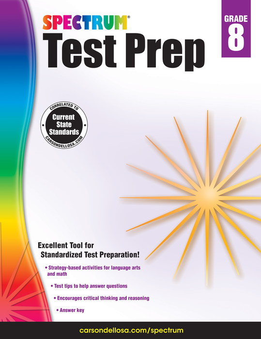 Spectrum | Test Prep Workbook | Grade 8, Printable