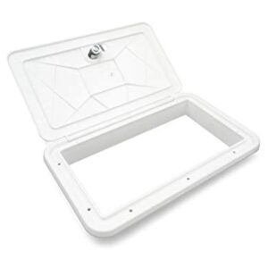 THETFORD|B&B Molders RV Replacement Parts and Accessories RV Camper Multi-Purpose Access Hatch Polar White PN 94314