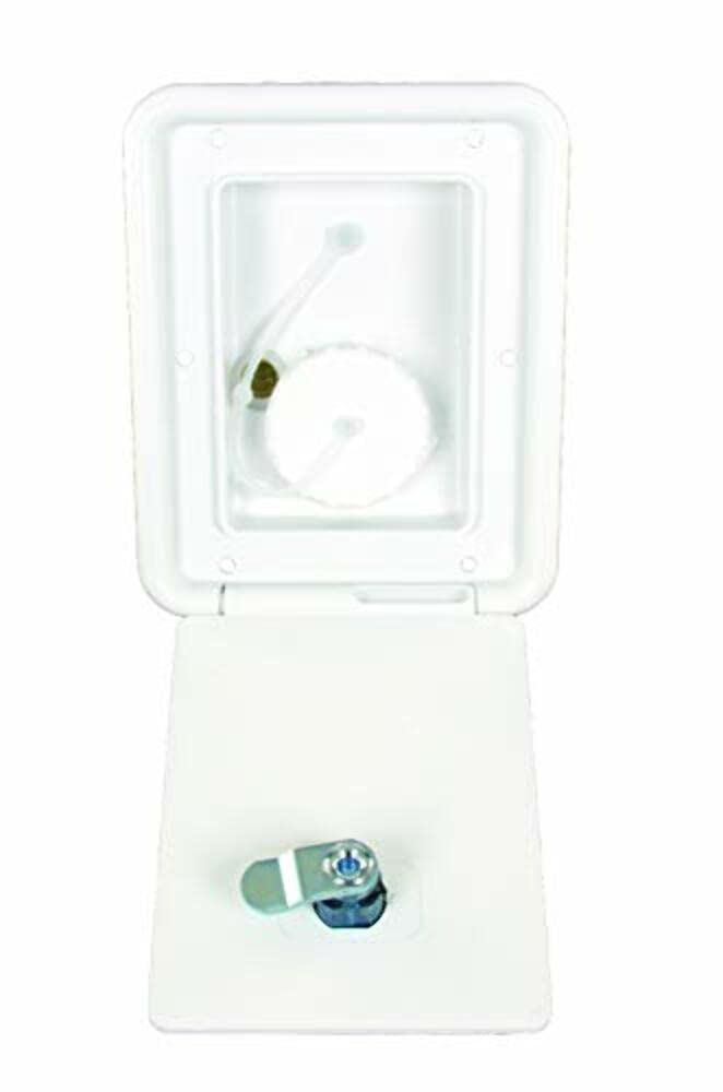 Thetford RV Camper Gravity Water Inlet Fill Hatch for 1 1/4 inch or 1 3/8 inch Connections Polar White PN 94249
