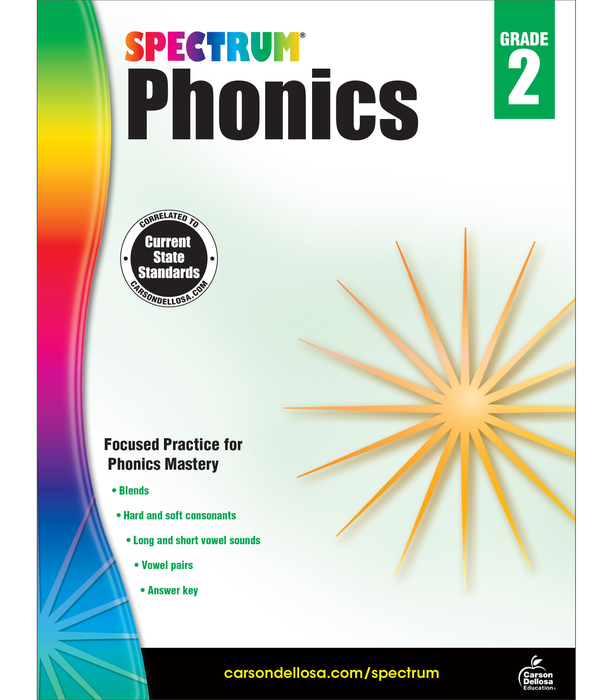 Spectrum | Phonics Workbook | Grade 2, Printable