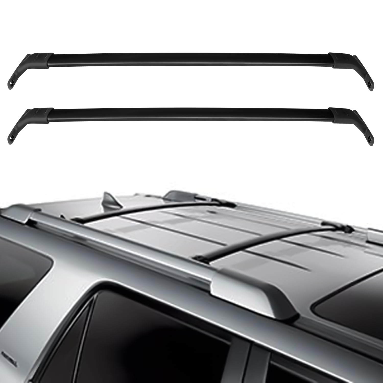 OCPTY Roof Rack Cross Bars Fit for Ford Expedition 2018 2019 2020 2021 2022,for Lincoln Navigator 2018 2019 2020 2021 2022 Cargo Bars for Cargo Carrier Bag Luggage Kayak,Fits Side Rails Models ONLY