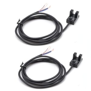 2Pcs Optical Sensor TRANSMISSIVE/Slotted Interrupter Limit Switch EE-SX674 for Linear Rail Guide Actuator