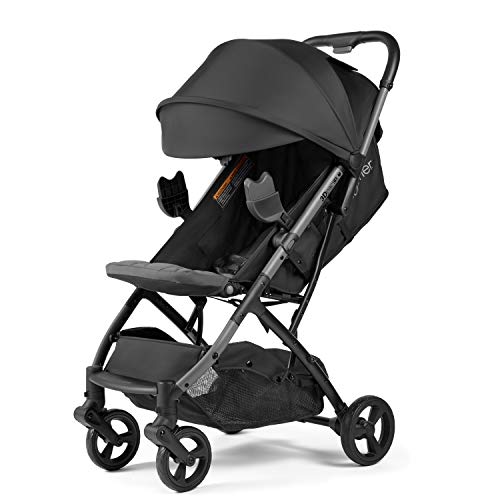 Summer Infant 3Dpac CS Compact Stroller, Black – Car Seat Adaptable Baby Lightweight Stroller with Convenient One-Hand Fold, Reclining Seat and Extra-Large Canopy