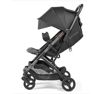 Summer Infant 3Dpac CS Compact Stroller, Black – Car Seat Adaptable Baby Lightweight Stroller with Convenient One-Hand Fold, Reclining Seat and Extra-Large Canopy