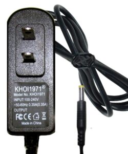 khoi1971 wall charger ac adapter power cable cord compatible with vm3252-2 vm3252 vtech digital video baby monitor 2.8-in. lcd charger ac adapter not created or sold by vtech