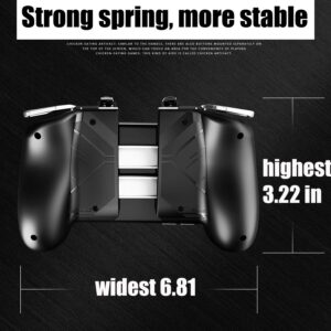 Mobile Game Controller for PUBG/Call of Duty/Fortnite Gaming Grip L1 R1 Portable Phone Trigger Joystick Gamepad for 4-6.5 inches iOS & Android Phone