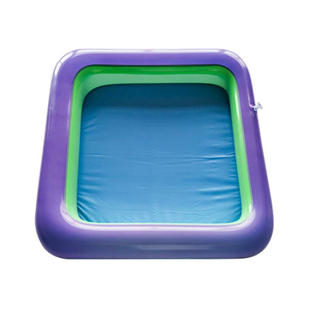 Topwon Inflatable Sand for Kids/Sand Tray/Sand Molds/Inflatable Sand/Portable Sand Tray /Sand Tray Lid (27.5×27.5Inch, Random Color)
