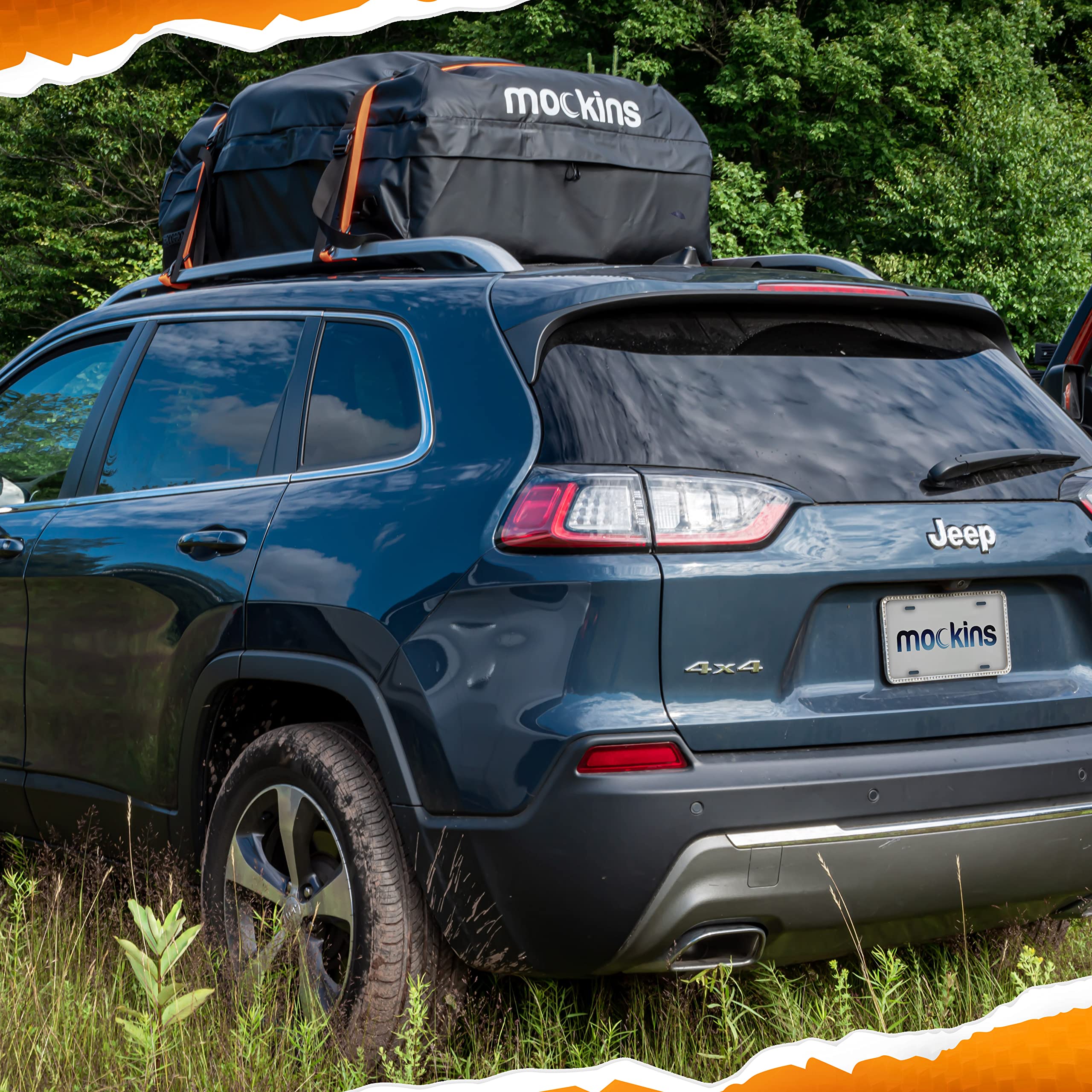 Mockins Anti Rust Roof Cargo Basket |64"x39"x6" Roof Rack Cargo Basket with 16 Cu Ft Waterproof Cargo Bag |250lb Roof Basket Cargo Carrier |Extendable Cargo Roof Rack Basket | Roof Rack Cargo Carrier