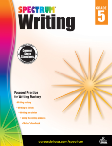 spectrum | writing workbook | grade 5, printable