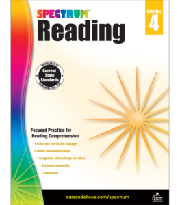 spectrum | reading workbook | grade 4, printable