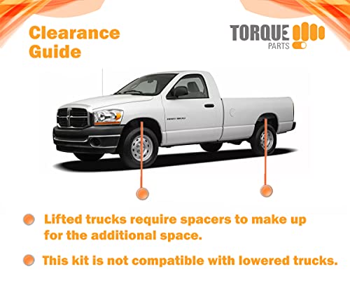 TORQUE Airbag Air Bag Suspension Kit for 1999-2004 Ford F250 F350 and 2008-2010 Ford F250 F350 2WD 4WD F-250 F-350 Super Duty Rear Helper Bag 5000 lbs (Replaces Firestone Ride Rite 2550) (TR2550)