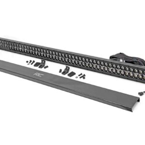 Rough Country 50" Black Series Dual Row LED Light Bar | Amber DRL - 70950BDA