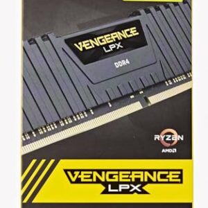 Corsair VENGEANCE LPX 32GB (2 x 16GB) DDR4 DRAM 3600MHz C18 AMD Ryzen Memory Kit - Black