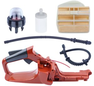 aumel fuel tank rear handle filter line air filter kit for husqvarna 445 450 445e 450e chainsaw replace 525862104.