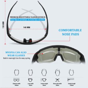 MooFee Polarized Sports Sunglasses Mens Womens Cycling Glasses,Bike Glasses Bicycle for Driving Cycling Running Fishing