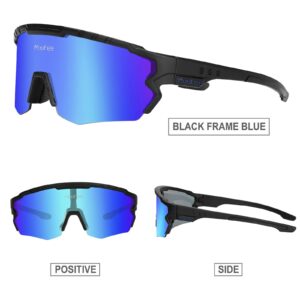 MooFee Polarized Sports Sunglasses Mens Womens Cycling Glasses,Bike Glasses Bicycle for Driving Cycling Running Fishing