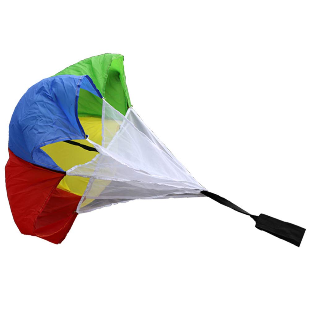 CZ-ING Multicolor Resistance Parachute - 43 inch Running Drag Chute with Adjustable Waist Strap for Kids Youth Power Speed Training