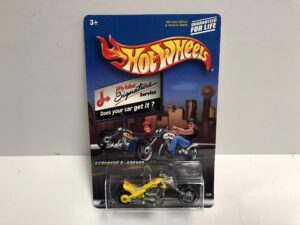 blast lane motorcycle (yellow paint) jiffy lube hot wheels special edition diecast 1/64 scale