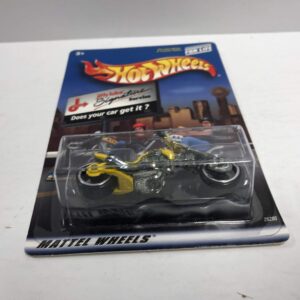 Blast Lane Motorcycle (yellow paint) JIFFY LUBE Hot Wheels special edition diecast 1/64 scale