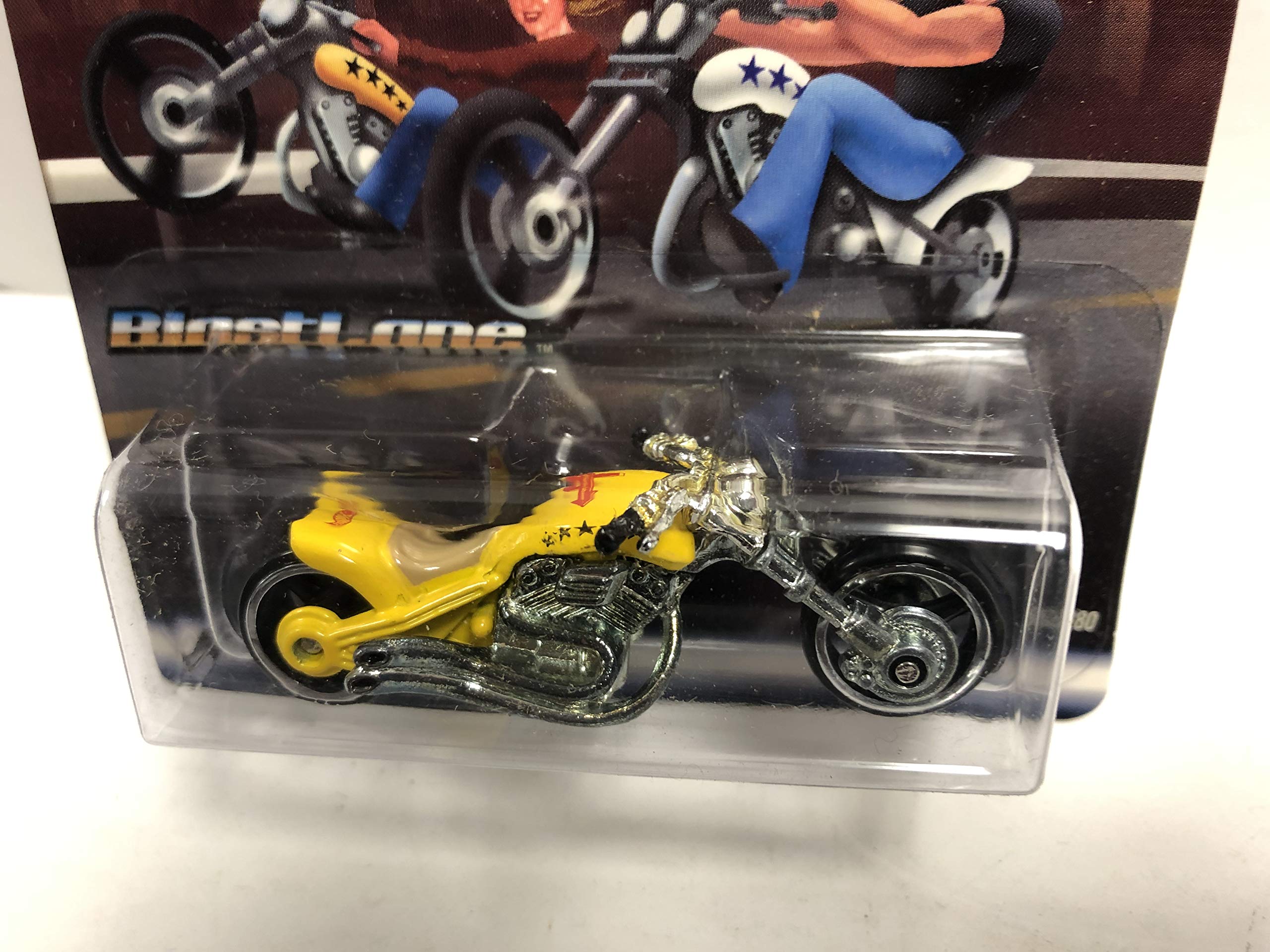 Blast Lane Motorcycle (yellow paint) JIFFY LUBE Hot Wheels special edition diecast 1/64 scale