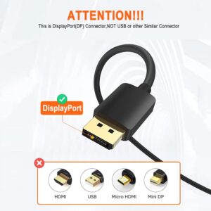 CableCreation Active DisplayPort to HDMI Adapter, DP to HDMI Adapter (Male to Female) 4K@60Hz HDR, Uni-Directional Display Port 1.4 to HDMI 4K Adapter Compatible for Desktop,TV,Monitor&More