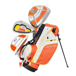 ray cook manta ray junior 5-piece set with bag ages 3-5 (orange/yellow)