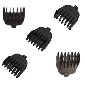 5pc snap on comb set compatible with remington mb-2500, pg-6020, pg-6015, pg-6025, pg-6250, vpg6530, mb6550