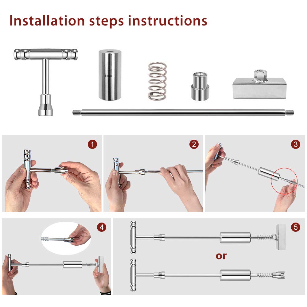 Manelord Dent Puller - Dent Remover with T bar Dent Puller and Upgraded Dent Puller Tabs for Car Dent Repair and Metal Surface Dent Removal