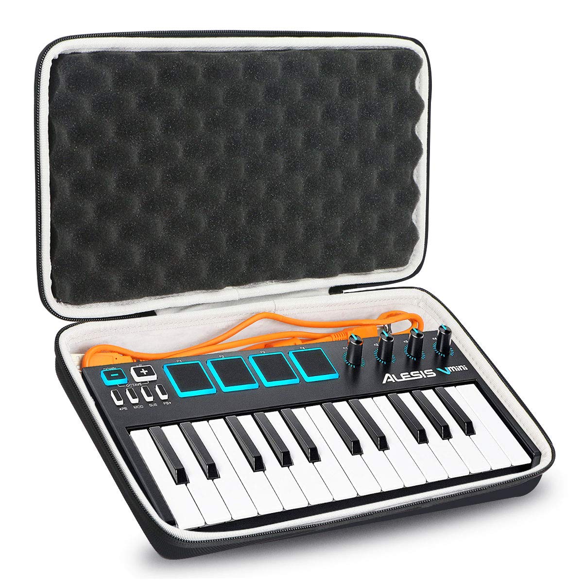 khanka Hard Travel Case Replacement for Alesis VMini | Portable 25-Key USB MIDI Keyboard Controller