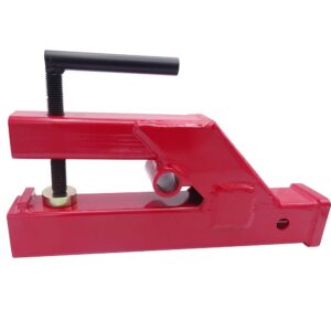 WSays Clamp On Trailer 2" Mount Receiver Hitch Adapter Compatible with Deere Bobcat Tractor Bucket Skid Steer