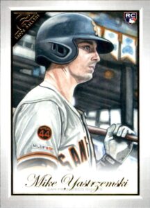 2019 topps gallery baseball #102 mike yastrzemski rc rookie card san francisco giants official mlb trading card