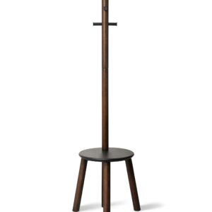 UMBRA PILLAR STOOL/COATRACK BLK/WAL