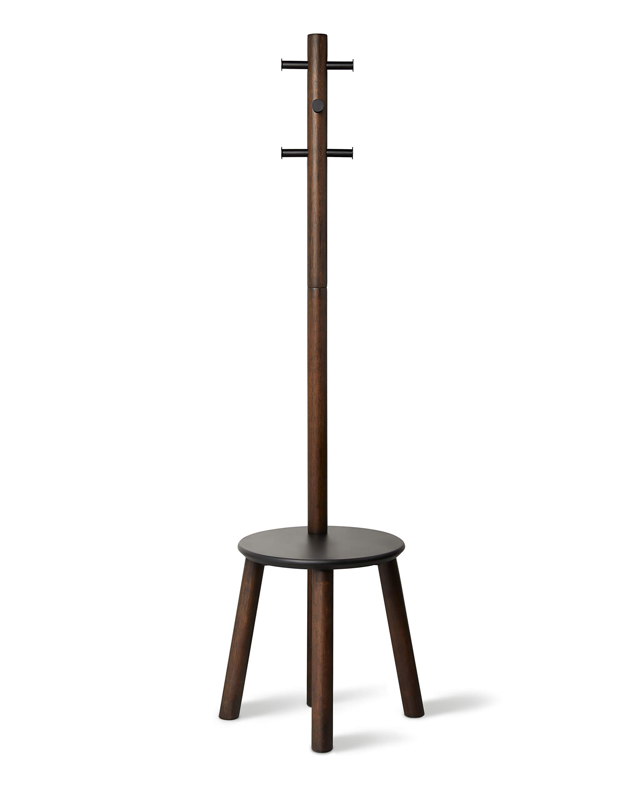 UMBRA PILLAR STOOL/COATRACK BLK/WAL