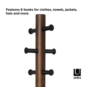 UMBRA PILLAR STOOL/COATRACK BLK/WAL