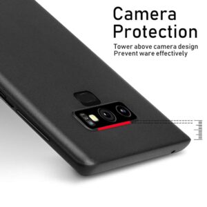 SNOSHO Galaxy Note 9 Slim Case,TPU Thin Soft Silicone Skin Flexible Lightweight Gel Rubber Anti-Scratch Shockproof Protective Cases Cover for Samsung Galaxy Note 9,Matte Black