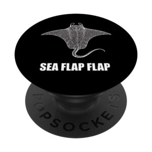 funny animals of the world meme sea flap flap manta ray popsockets popgrip: swappable grip for phones & tablets