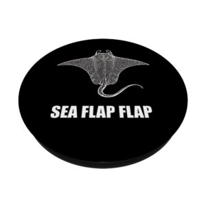 Funny Animals Of The World Meme Sea Flap Flap Manta Ray PopSockets PopGrip: Swappable Grip for Phones & Tablets