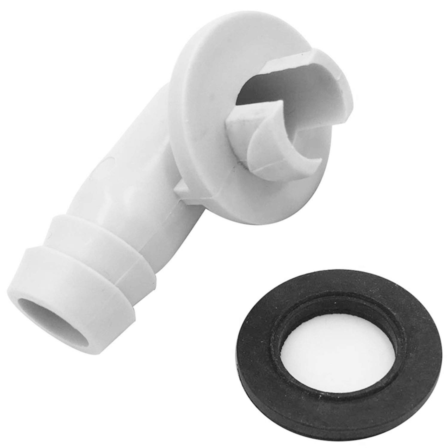 DGZZI 2PCS 3/5 Inch AC Drain Hose Connector Elbow Fitting with Rubber Ring for Window AC and Mini Split Units