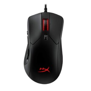 hyperx pulsefire raid – gaming mouse, 11 programmable buttons, rgb, ergonomic design, comfortable side grips, software-controlled customization,black