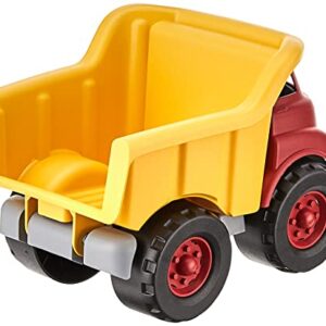 Green Toys Dump Truck, Red/Yellow CB - Pretend Play, Motor Skills, Kids Toy Vehicle. No BPA, phthalates, PVC. Dishwasher Safe, Recycled Plastic, Made in USA.