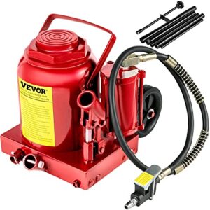 bestauto bottle jack 50 t, car jack hydraulic floor jack 110000lbs with pneumatic & manual hand pump, air jack heavy duty auto truck repair lift